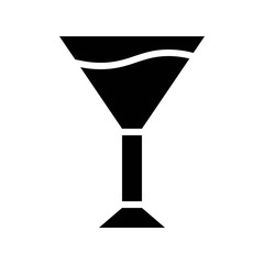 alcohol wine glass beverage solid icon.
