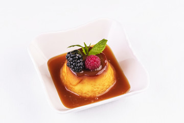 Turkish dessert, national cuisine. “Kazandibi” cream mousse is a milky, slightly sticky dessert with a golden crust. Prepared from rice flour, wheat, sugar, milk, butter, starch, powdered sugar