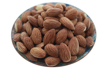 almonds in a porcelain