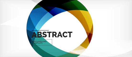 Obraz premium Colorful wave lines abstract background, color line for business or techno presentation