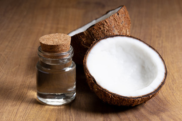 Coconut with hard shell and coconut oil