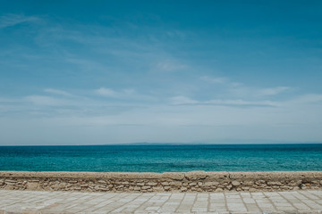 Coastline, sea view.