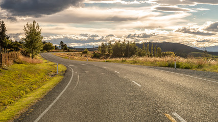 road to horizon New Zealand south island