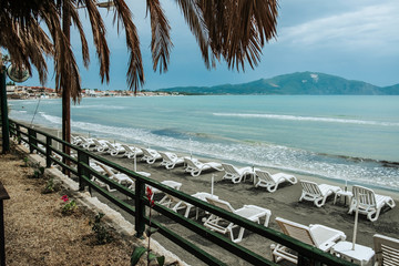 Empty sea beach.