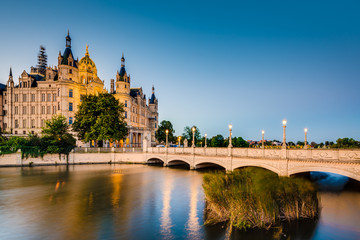 Schwerin palace or Schwerin Castle, northern Germany.
