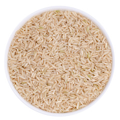 Unpolished brown rice
