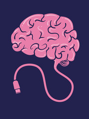 Brain Usb Illustration