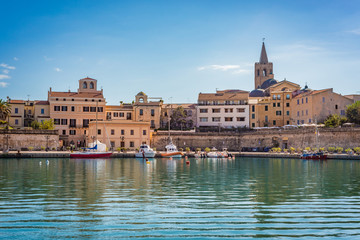 Alghero city in Sardinia, Italy.