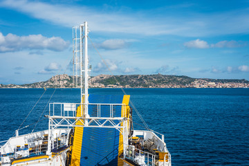 Ferry from Palau to Magdalena island in Sardinia, Italy.