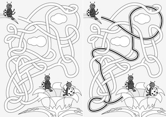 Ladybug maze