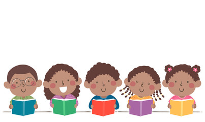 Kids Book Black History Month Illustration
