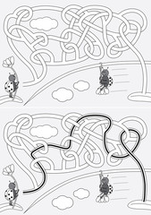 Ladybug maze