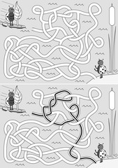 Plakat Ladybug maze