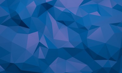 Blue low poly abstract background. 3d rendering