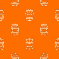Honey barrel pattern vector orange for any web design best