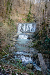 waterfall river spring snake sochi