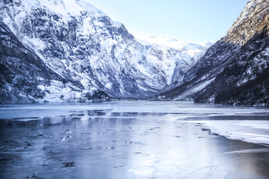 Fjords Norvégiens gelés