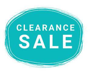 Fototapeta premium Clearance Sale, Speech Bubble Banner, Element Design Template, App Icon, Vector Illustration.
