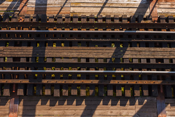 Top view of the railway bridge