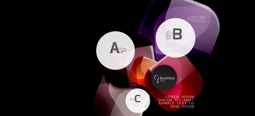 Info graphics circles background. Success icon symbol. Vector info graphic design. Creative vector element. Decoration element