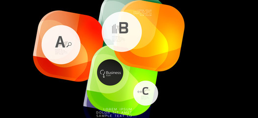 Info graphics circles background. Success icon symbol. Vector info graphic design. Creative vector element. Decoration element