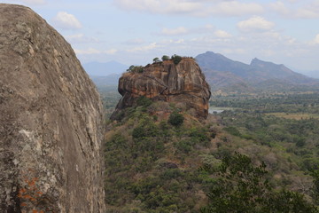 Fototapeta na wymiar Sri Lanka Landscape, Sigiriya Rock