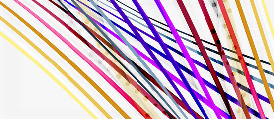 Trendy color stripes lines wave, great design for any purposes. Vector line pattern. Vector geometric background