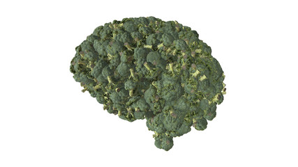 Broccoli brain food 3D illustration - 280379930