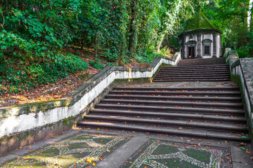Braga, Portugal. Chapel in the Stations of the Cross aka Calvary on Bom Jesus do Monte. Portuguese...