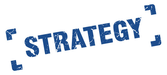 strategy stamp. strategy square grunge sign. strategy