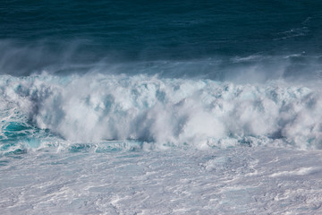 the azure shore of the Pacific ocean