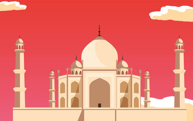 india independence day flat design