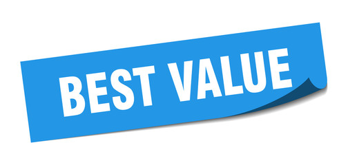 best value sticker. best value square isolated sign. best value