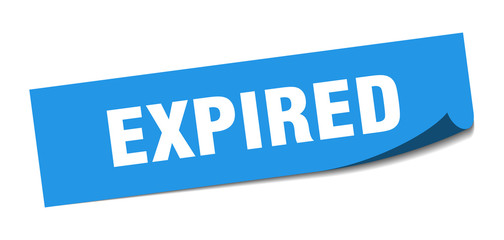 expired sticker. expired square isolated sign. expired