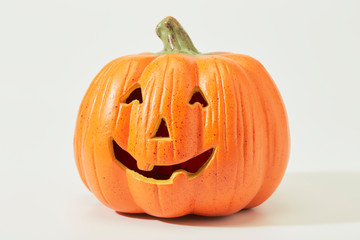 Jack O Lantern On White Background