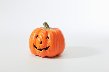 Jack O Lantern On White Background