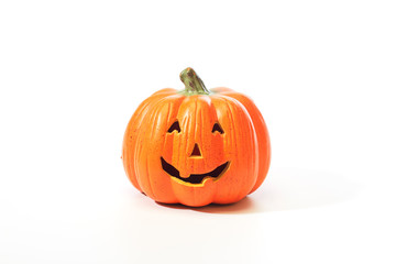 Jack O Lantern On White Background