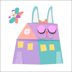 Back to school. Handmade childish crafted background for design school party advertising, kids gift card, bag print, school wallpaper, education school advertising etc.