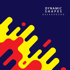 modern dynamic shapes style background. combination modern style abstraction with composition made of various rounded shapes background.