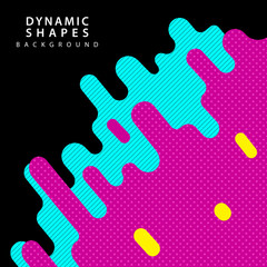 modern dynamic shapes style background. combination modern style abstraction with composition made of various rounded shapes background.