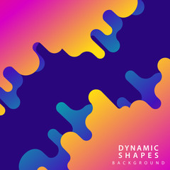 modern dynamic shapes style background. combination modern style abstraction with composition made of various rounded shapes background.