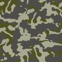 Simple camouflage pattern background seamless vector illustration. Abstract camouflage pattern material for sewing military uniforms - 280392938