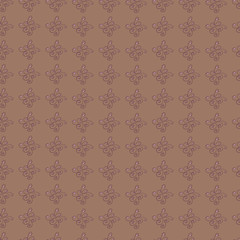 Abstract seamless pattern of cute hand painted simple flowers for textile,linens, clothes - 280393331