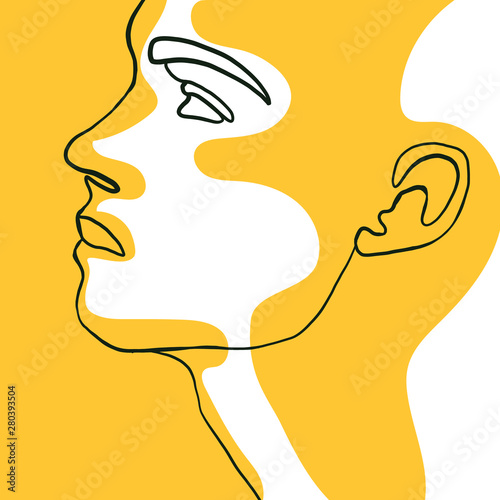 Continuous One Line Drawing Of Man Face Portrait With Yellow Spot Hairstyle Fashionable Men S Style Fashion Concept Beauty Minimalist Vector Illustration For T Shirt Slogan Design Graphics Style Wall Mural Ekaterina Isaeva Continuous One Line Drawing Of Man Face Portrait With Yellow Spot Hairstyle Fashionable Men S Style Fashion Concept Beauty Minimalist Vector Illustration For T Shirt Slogan Design Graphics Style Wall Mural Ekaterina Isaeva