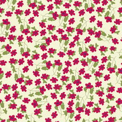 Abstract seamless pattern of cute hand painted simple flowers for textile,linens, clothes - 280393781