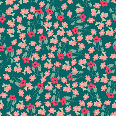 Abstract seamless pattern of cute hand painted simple flowers for textile,linens, clothes - 280393928