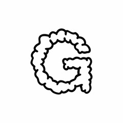 Cloud Vector Logo Letter Illustration G