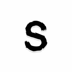 Scary Horror Logo Letter S