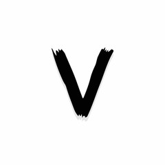 Scary Horror Logo Letter V