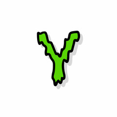 Slimy Vector Logo Illustration Y